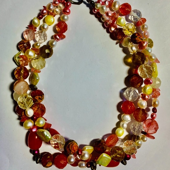 Mixed spring color necklace - Picture 5 of 7